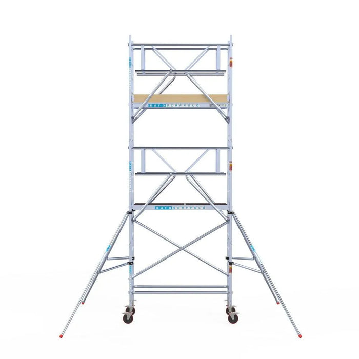 Rollgerüst Euroscaffold Basic Plus 75x190 6,2m Arbeitshöhe freistehend - Gerüstexpress.de