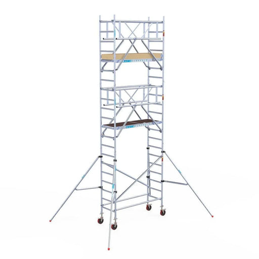 Rollgerüst Euroscaffold Basic Plus 75x190 7,2m Arbeitshöhe freistehend - Gerüstexpress.de