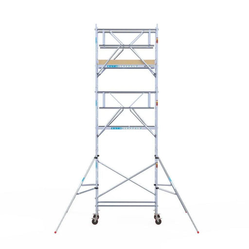 Rollgerüst Euroscaffold Basic Plus 75x190 7,2m Arbeitshöhe freistehend mit Carbonplattform - Gerüstexpress.de
