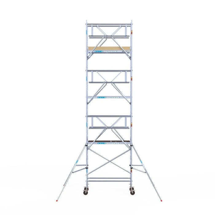 Rollgerüst Euroscaffold Basic Plus 75x190 8,2m Arbeitshöhe freistehend - Gerüstexpress.de