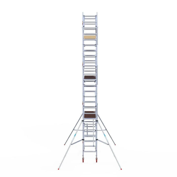 Rollgerüst Euroscaffold Basic Plus 75x190 8,2m Arbeitshöhe freistehend mit Carbonplattform - Gerüstexpress.de