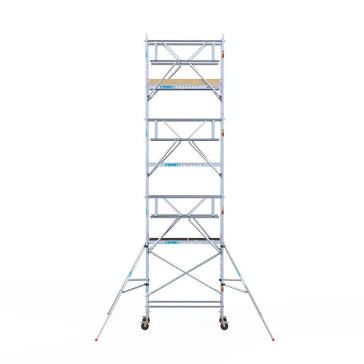 Rollgerüst Euroscaffold Basic Plus 75x190 8,2m Arbeitshöhe freistehend mit Carbonplattform - Gerüstexpress.de
