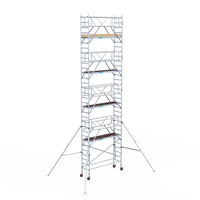 Rollgerüst Euroscaffold Basic Plus 75x250 10,2m Arbeitshöhe freistehend