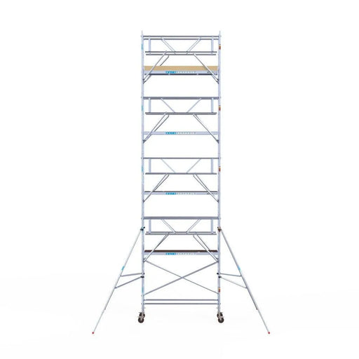 Rollgerüst Euroscaffold Basic Plus 75x250 10,2m Arbeitshöhe freistehend mit Carbonplattform - Gerüstexpress.de