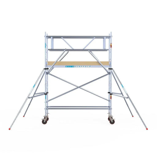 Rollgerüst Euroscaffold Basic Plus 75x250 4,2m Arbeitshöhe freistehend mit Carbonplattform - Gerüstexpress.de
