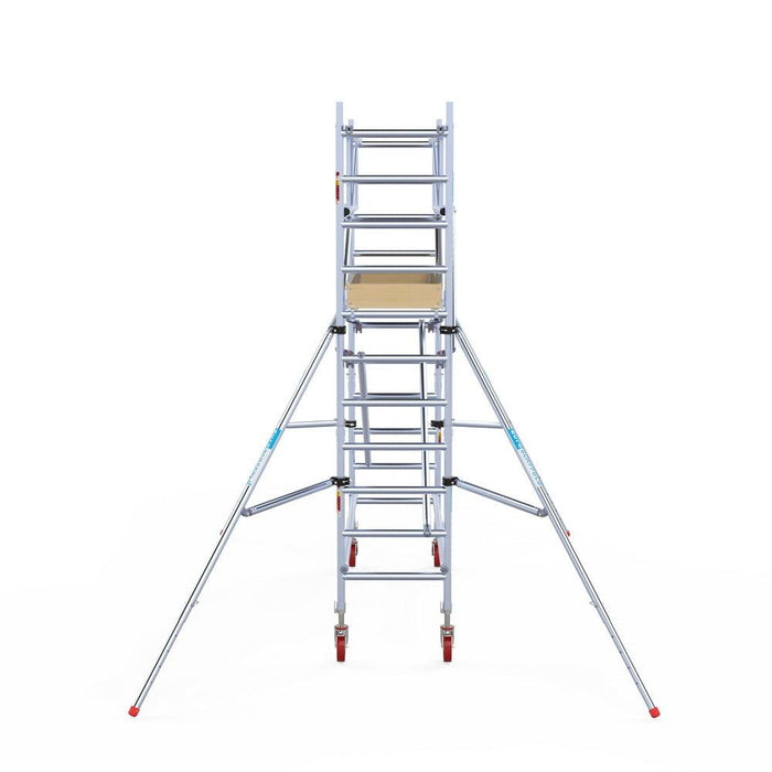 Rollgerüst Euroscaffold Basic Plus 75x250 4,2m Arbeitshöhe freistehend mit Carbonplattform - Gerüstexpress.de