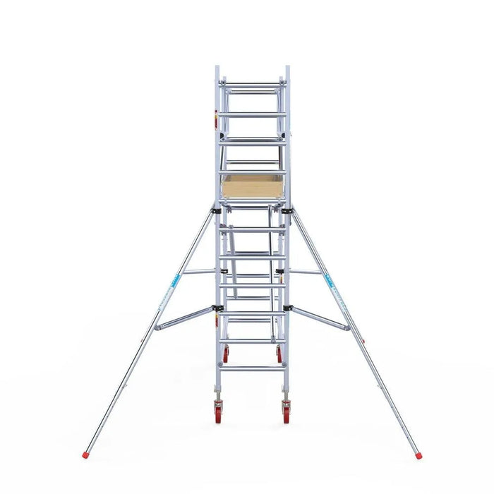 Rollgerüst Euroscaffold Basic Plus 75x250 4,2m Arbeitshöhe freistehend mit Carbonplattform - Gerüstexpress.de