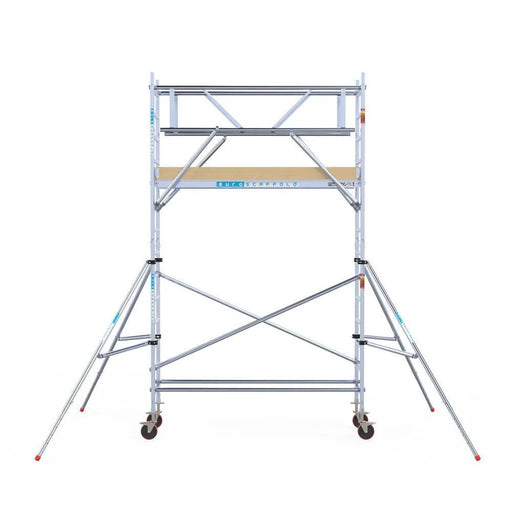Rollgerüst Euroscaffold Basic Plus 75x250 5,2m Arbeitshöhe freistehend mit Carbonplattform - Gerüstexpress.de