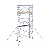 Rollgerüst Euroscaffold Basic Plus 75x250 6,2m Arbeitshöhe freistehend