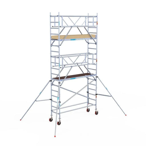 Rollgerüst Euroscaffold Basic Plus 75x250 6,2m Arbeitshöhe freistehend - Gerüstexpress.de