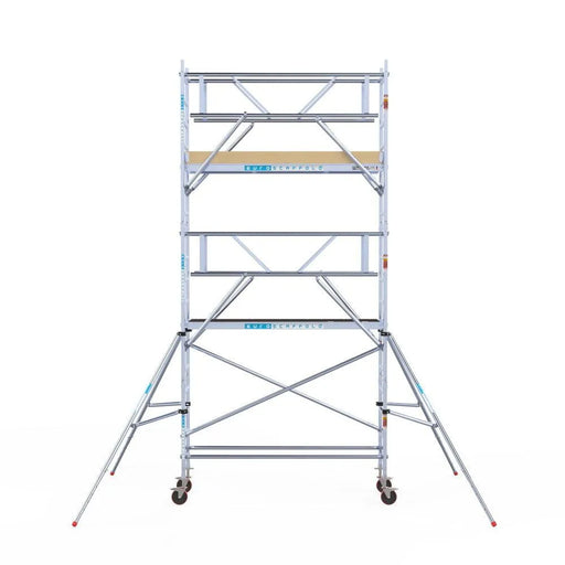 Rollgerüst Euroscaffold Basic Plus 75x250 6,2m Arbeitshöhe freistehend mit Carbonplattform - Gerüstexpress.de