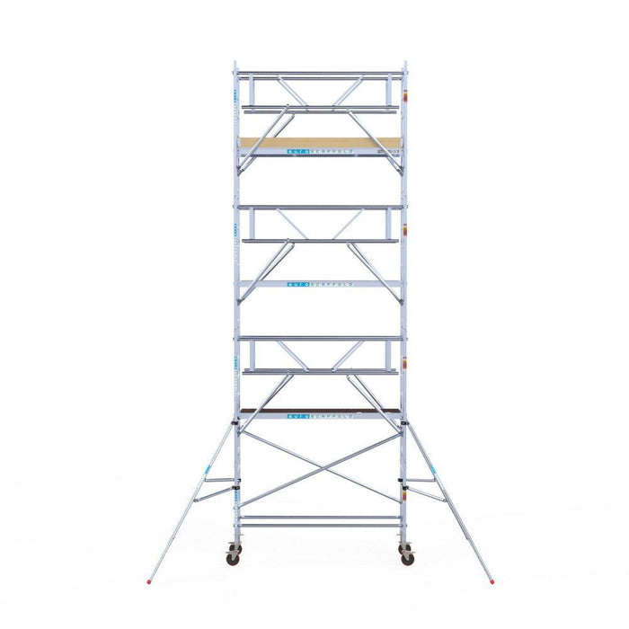Rollgerüst Euroscaffold Basic Plus 75x250 8,2m Arbeitshöhe freistehend - Gerüstexpress.de