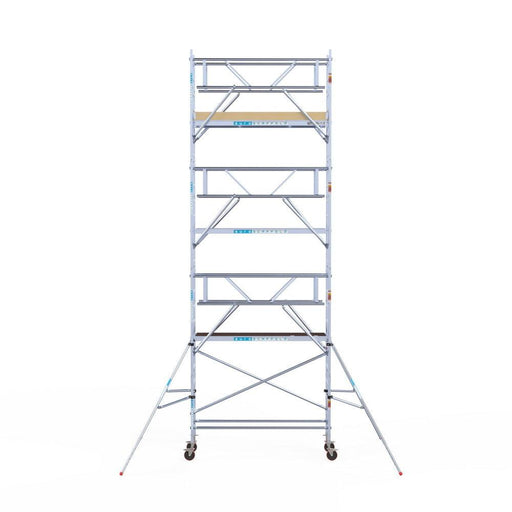 Rollgerüst Euroscaffold Basic Plus 75x250 8,2m Arbeitshöhe freistehend mit Carbonplattform - Gerüstexpress.de