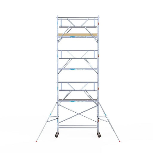 Rollgerüst Euroscaffold Basic Plus 75x250 8,2m Arbeitshöhe freistehend mit Carbonplattform - Gerüstexpress.de