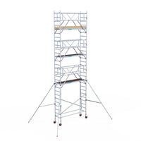Rollgerüst Euroscaffold Basic Plus 75x250 9,2m Arbeitshöhe freistehend
