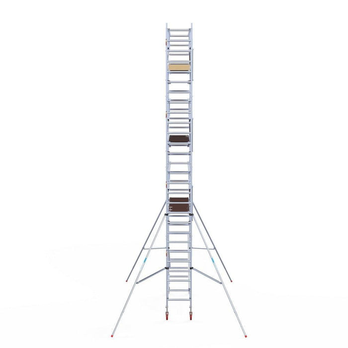 Rollgerüst Euroscaffold Basic Plus 75x250 9,2m Arbeitshöhe freistehend mit Carbonplattform - Gerüstexpress.de