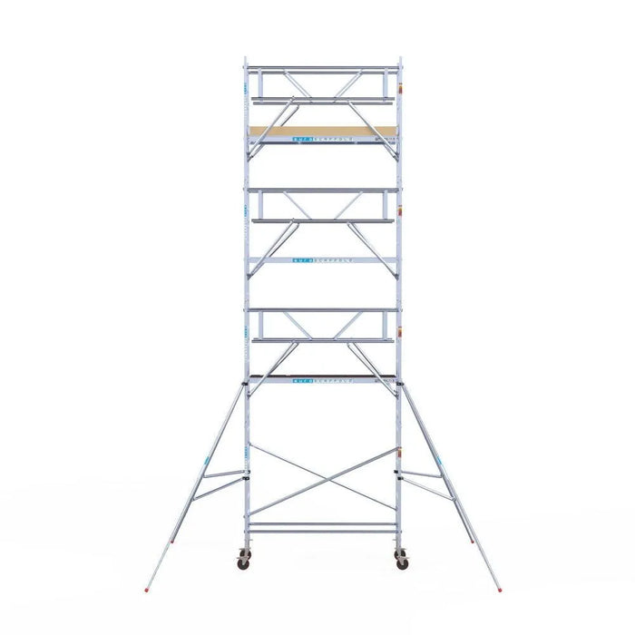 Rollgerüst Euroscaffold Basic Plus 75x250 9,2m Arbeitshöhe freistehend mit Carbonplattform - Gerüstexpress.de