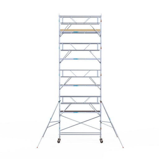 Rollgerüst Euroscaffold Basic Plus 75x305 10,2m Arbeitshöhe freistehend mit Carbonplattform - Gerüstexpress.de