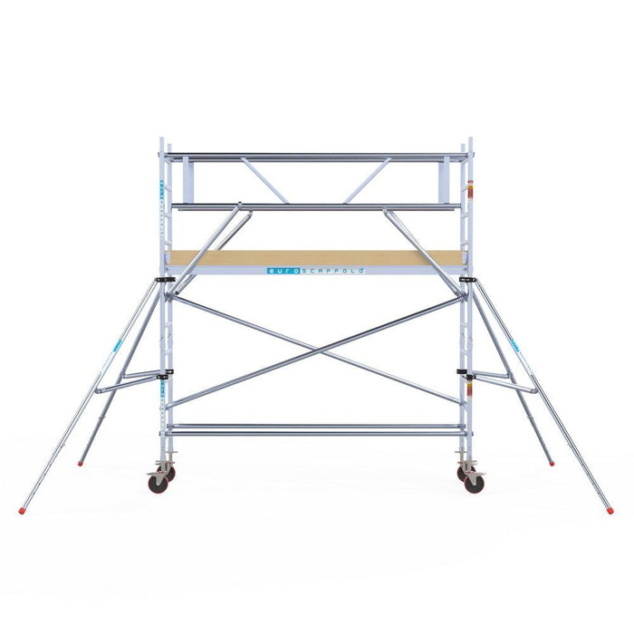 Rollgerüst Euroscaffold Basic Plus 75x305 4,2m Arbeitshöhe freistehend - Gerüstexpress.de