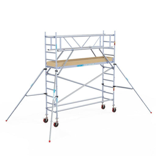 Rollgerüst Euroscaffold Basic Plus 75x305 4,2m Arbeitshöhe freistehend - Gerüstexpress.de