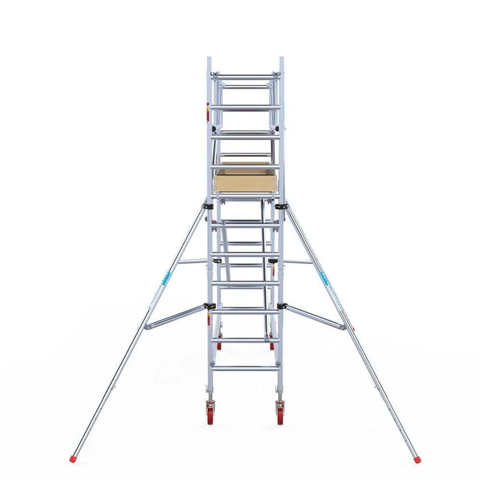 Rollgerüst Euroscaffold Basic Plus 75x305 4,2m Arbeitshöhe freistehend mit Carbonplattform - Gerüstexpress.de