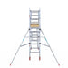 Rollgerüst Euroscaffold Basic Plus 75x305 4,2m Arbeitshöhe freistehend mit Carbonplattform - Gerüstexpress.de