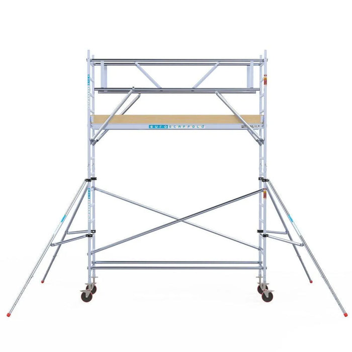 Rollgerüst Euroscaffold Basic Plus 75x305 5,2m Arbeitshöhe freistehend - Gerüstexpress.de