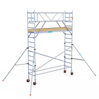 Rollgerüst Euroscaffold Basic Plus 75x305 5,2m Arbeitshöhe freistehend