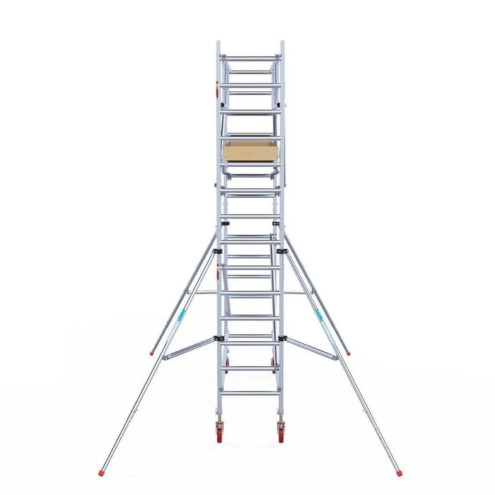 Rollgerüst Euroscaffold Basic Plus 75x305 5,2m Arbeitshöhe freistehend mit Carbonplattform - Gerüstexpress.de