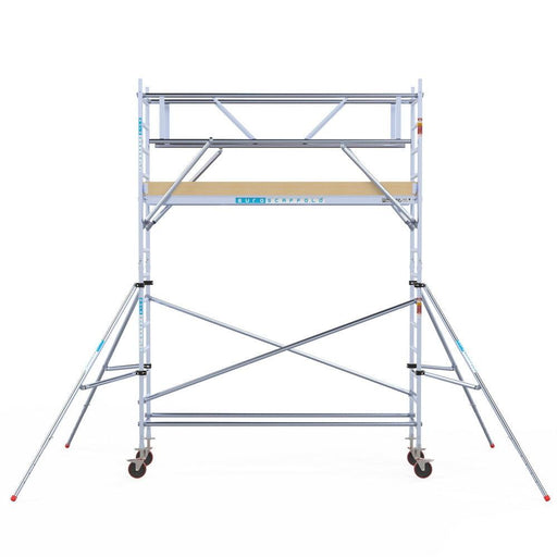 Rollgerüst Euroscaffold Basic Plus 75x305 5,2m Arbeitshöhe freistehend mit Carbonplattform - Gerüstexpress.de