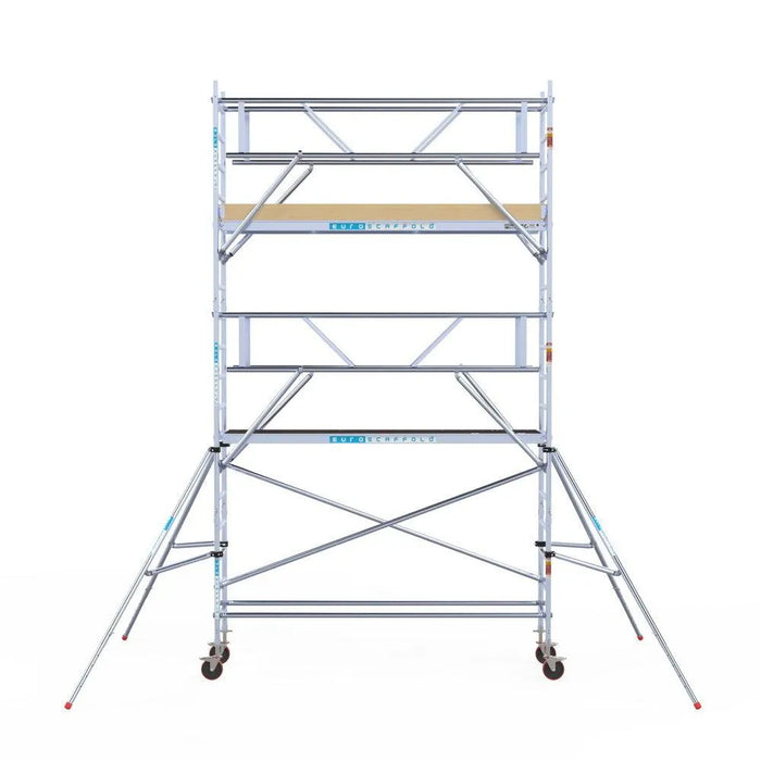 Rollgerüst Euroscaffold Basic Plus 75x305 6,2m Arbeitshöhe freistehend - Gerüstexpress.de