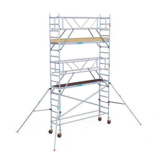Rollgerüst Euroscaffold Basic Plus 75x305 6,2m Arbeitshöhe freistehend - Gerüstexpress.de
