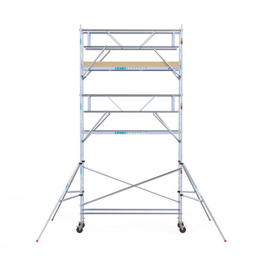 Rollgerüst Euroscaffold Basic Plus 75x305 7,2m Arbeitshöhe freistehend - Gerüstexpress.de