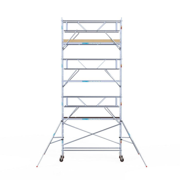 Rollgerüst Euroscaffold Basic Plus 75x305 8,2m Arbeitshöhe freistehend - Gerüstexpress.de