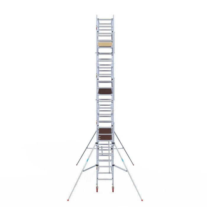 Rollgerüst Euroscaffold Basic Plus 75x305 8,2m Arbeitshöhe freistehend mit Carbonplattform - Gerüstexpress.de