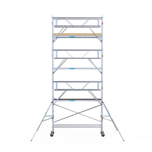 Rollgerüst Euroscaffold Basic Plus 75x305 8,2m Arbeitshöhe freistehend mit Carbonplattform - Gerüstexpress.de