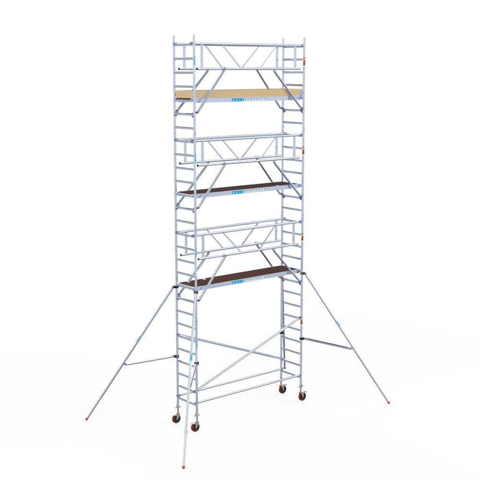 Rollgerüst Euroscaffold Basic Plus 75x305 9,2m Arbeitshöhe freistehend - Gerüstexpress.de