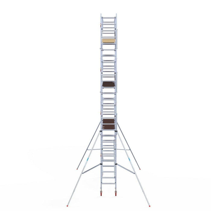 Rollgerüst Euroscaffold Basic Plus 75x305 9,2m Arbeitshöhe freistehend mit Carbonplattform - Gerüstexpress.de