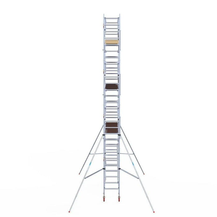 Rollgerüst Euroscaffold Basic Plus 75x305 9,2m Arbeitshöhe freistehend mit Carbonplattform - Gerüstexpress.de