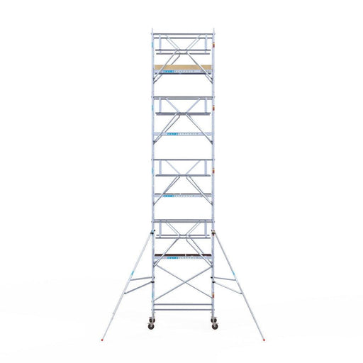 Rollgerüst Euroscaffold Basic Plus 90x190 10,2m Arbeitshöhe freistehend mit Carbonplattform - Gerüstexpress.de