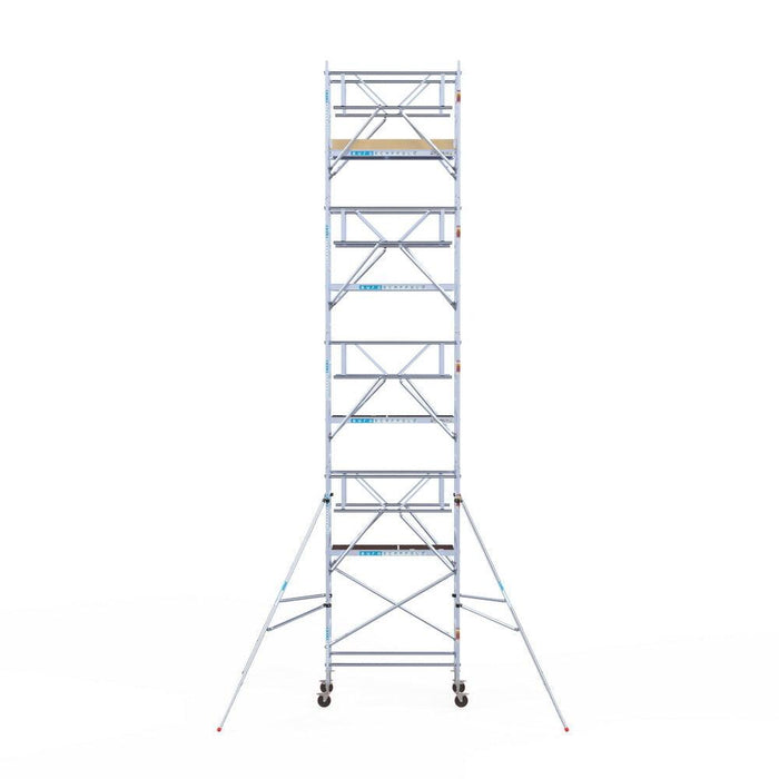 Rollgerüst Euroscaffold Basic Plus 90x190 10,2m Arbeitshöhe freistehend mit Carbonplattform - Gerüstexpress.de