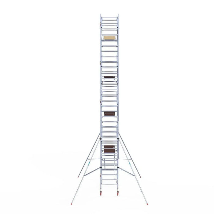 Rollgerüst Euroscaffold Basic Plus 90x190 10,2m Arbeitshöhe freistehend mit Carbonplattform - Gerüstexpress.de