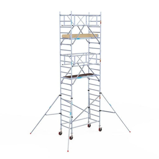 Rollgerüst Euroscaffold Basic Plus 90x190 7,2m Arbeitshöhe freistehend - Gerüstexpress.de