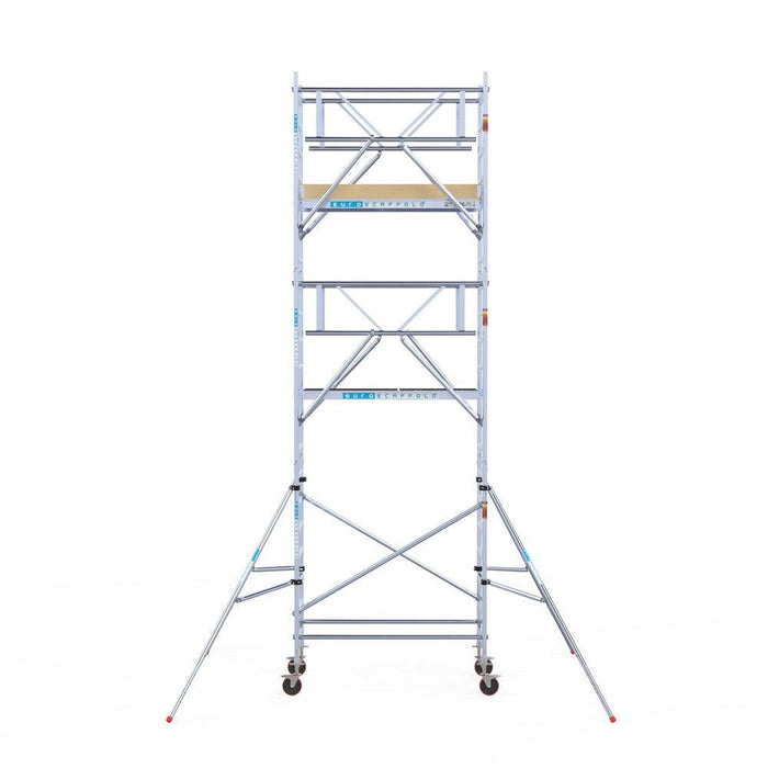 Rollgerüst Euroscaffold Basic Plus 90x190 7,2m Arbeitshöhe freistehend - Gerüstexpress.de