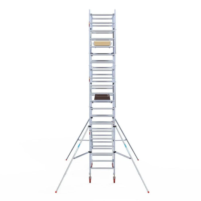 Rollgerüst Euroscaffold Basic Plus 90x190 7,2m Arbeitshöhe freistehend mit Carbonplattform - Gerüstexpress.de