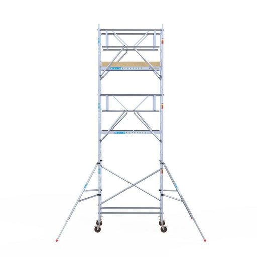Rollgerüst Euroscaffold Basic Plus 90x190 7,2m Arbeitshöhe freistehend mit Carbonplattform - Gerüstexpress.de