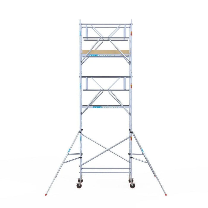 Rollgerüst Euroscaffold Basic Plus 90x190 7,2m Arbeitshöhe freistehend mit Carbonplattform - Gerüstexpress.de