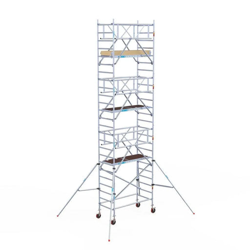 Rollgerüst Euroscaffold Basic Plus 90x190 8,2m Arbeitshöhe freistehend mit Carbonplattform - Gerüstexpress.de
