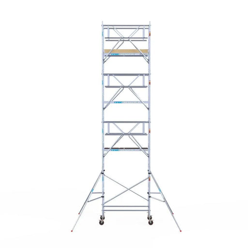 Rollgerüst Euroscaffold Basic Plus 90x190 9,2m Arbeitshöhe freistehend mit Carbonplattform - Gerüstexpress.de