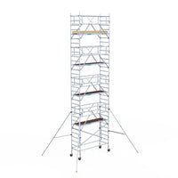 Rollgerüst Euroscaffold Basic Plus 90x250 10,2m Arbeitshöhe freistehend